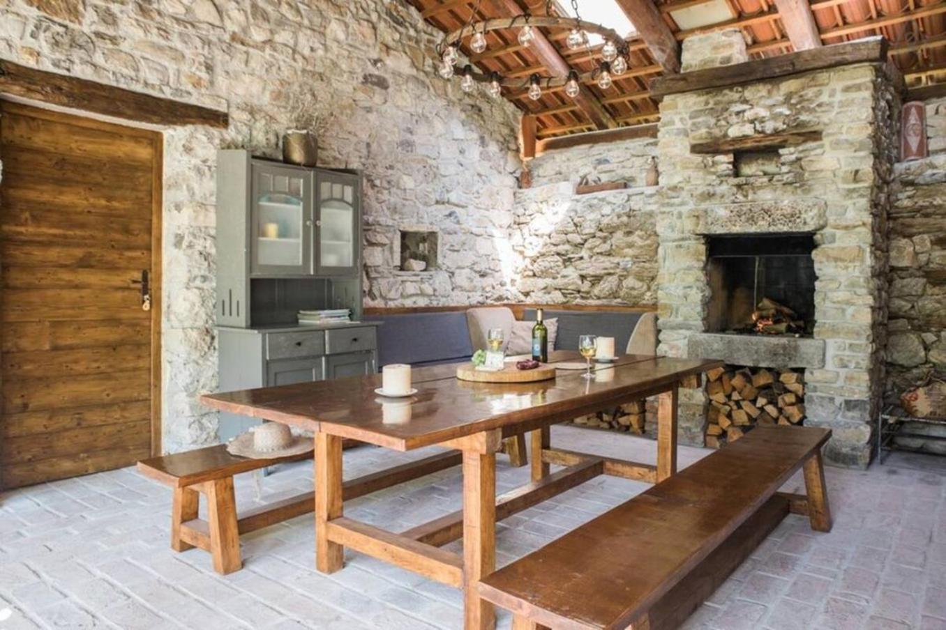 Kuninez, Holiday Home With Summer Kitchen Most Na Soci Bagian luar foto